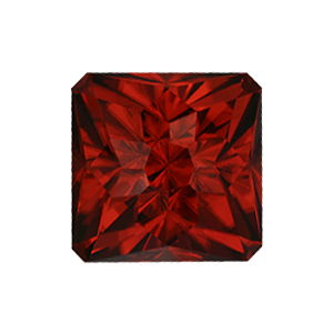 13.06 Ct Regal Radiant Cut Red Zircon ($2612)