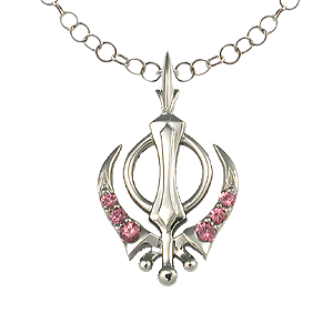Unique Khanda Palladium Pendant