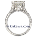 Juicy Light Unique Engagement Ring with Princess