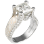 Juicy Light Unique Engagement Ring with Princess
