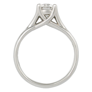 Angel Solitaire Modern Engagement Ring