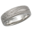 Platinum Mokume Wedding Band in Palladium