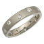 Scattered Diamond Wedding Band in White Gold