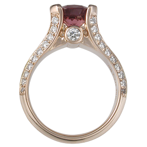 Juicy Light Engagement Ring with Spinel
