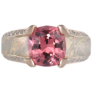 Juicy Light Engagement Ring with Spinel