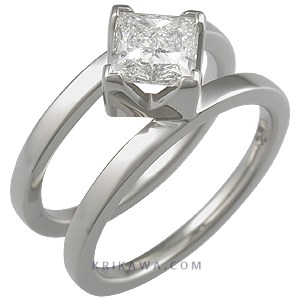... ring with princess and white mokume ring this modern engagement ring