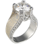 Juicy Light Engagement Ring with Sahara Mokume