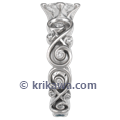 Contemporary Infinity Engagement Ring with Princess Cut Diamond