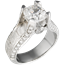 Juicy Light Engagement Ring with Platinum Mokume