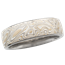 6mm Champagne Mokume Wedding Band, Light Etch