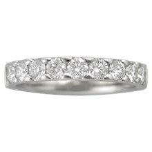 Short Pave Wedding Band - top view