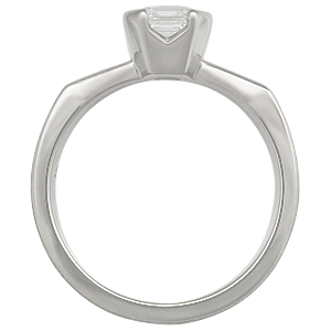Mokume Solitaire Engagement Ring 