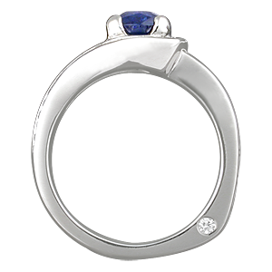 Unusual Mokume Engagement Ring