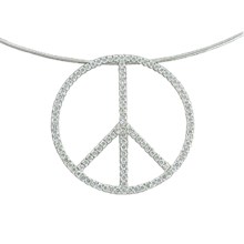 Diamond Peace Pendant
