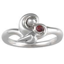 Mother and Child Ring - top view