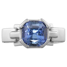 Falling Water Engagement Ring - top view