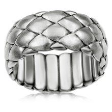 Dragon Scales Wedding Band - top view