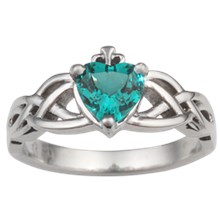 Celtic Engagement Ring - top view
