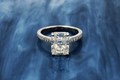 Radiant Center Cathedral Engagement Ring