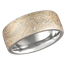 Champagne Mokume Gane Wedding Band with a Heavy Etch