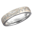 Champagne Mokume Gane Wedding Band with a Light Etch