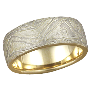 Heavy Etch Wedding Band
