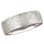 Platinum Mokume Wedding Band with Heavy Etch
