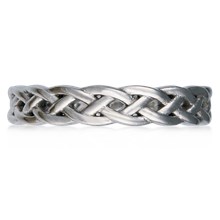 Sculptural Celtic Knot Band - top view