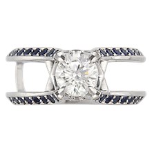 Juicy Scaffold Engagement Ring - top view