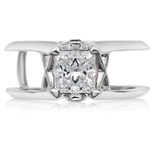 Juicy Light Scaffold Engagement Ring - top view