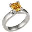 Carved Leaf Engagement Ring with Cognac Diamond