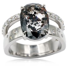 Negative Space Engagement Ring