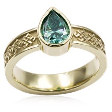 Tibetan Knot Engagement Ring