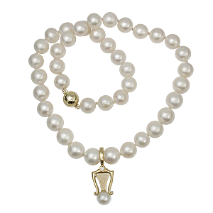 Enhancer Pendant with Pearls