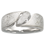 Mokume Wave Engagement Ring with White Mokume