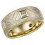 Summer Mokume King's Crown Wedding Band