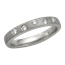 Short Scattered Diamond Wedding Band