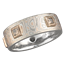 Champagne Mokume King's Crown Wedding Band