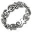 Ornate Infinity Wedding Band in Palladium