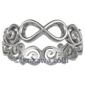 Ornate Infinity Wedding Band