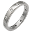 Scattered Diamond Wedding Band in Palladium