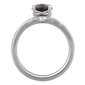 Tree of Life Unique Engagement Ring with Designer Cut Sapphire