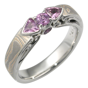 Mokume Gane Unique Wedding Band
