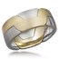 Modern Puzzle Wedding Ring Interlocking Wedding Band
