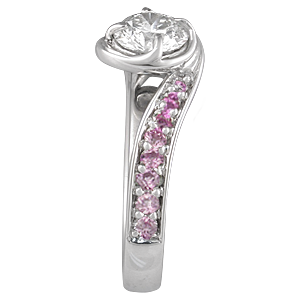 Flower Engagement Ring 