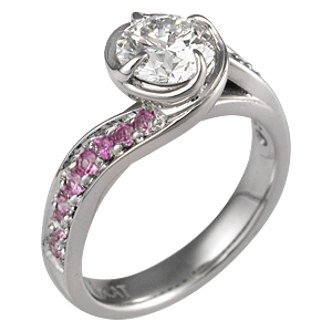 Flower Engagement Ring
