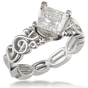 Harmony Treble Clef Engagement Ring Harmony Treble Clef Engagement Ring