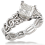 Harmony Treble Clef Engagement Ring