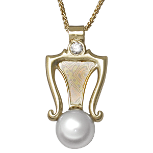 Designer Mokume Pendant