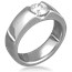 Modern Flush Stone Engagement Ring Modern Engagement Ring
